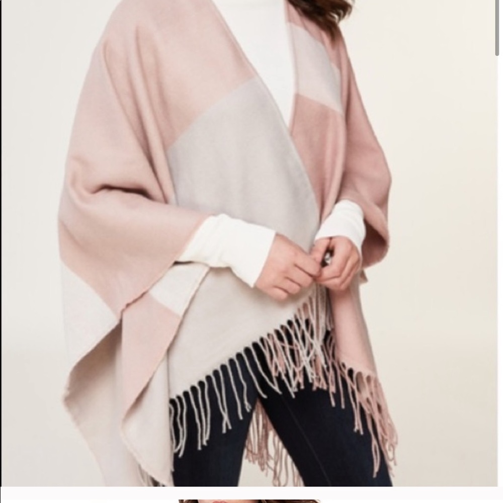 Fringe scarf shawl